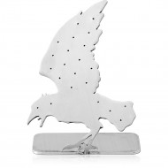 SURGICAL STEEL MATT FINISH DISPLAY HOLE 0.6 MM FOR THREADLESS TOPS WITH SILICONE SLEEVE-EAGLE