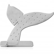 SURGICAL STEEL MATT FINISH DISPLAY HOLE 0.6 MM FOR THREADLESS TOPS WITH SILICONE SLEEVE-FISH TAIL PIERCING