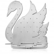 SURGICAL STEEL MATT FINISH DISPLAY HOLE 0.6 MM FOR THREADLESS TOPS WITH SILICONE SLEEVE-SWAN PIERCING