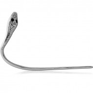 SURGICAL STEEL EYEBROW - SNAKE HEAD RIGHT PIERCING