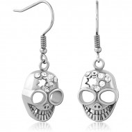 SURGICAL STEEL JEWELED EARRINGS PAIR