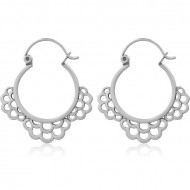 SURGICAL STEEL HOOP EARRINGS PAIR