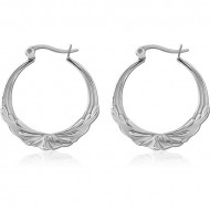 SURGICAL STEEL HOOP EARRINGS PAIR