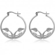 SURGICAL STEEL HOOP EARRINGS PAIR