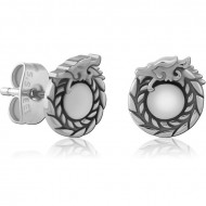 SURGICAL STEEL EAR STUDS PAIR