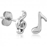 SURGICAL STEEL EAR STUDS PAIR