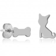 SURGICAL STEEL EAR STUDS PAIR