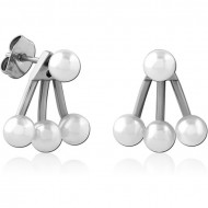 SURGICAL STEEL EAR STUDS PAIR