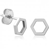 SURGICAL STEEL EAR STUDS PAIR