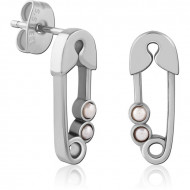 SURGICAL STEEL EAR STUDS PAIR