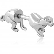 SURGICAL STEEL FAKE PLUG PIERCING