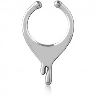 SURGICAL STEEL FAKE SEPTUM RING PIERCING