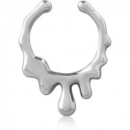 SURGICAL STEEL FAKE SEPTUM RING PIERCING