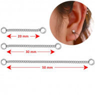 STAINLESS STEEL MULTIPURPOSE CURB CHAIN - SINGLE LINE