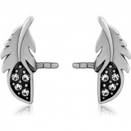 SURGICAL STEEL PUSH FIT JEWELED ATTACHMENT FOR BIOFLEX INTERNAL NIPPLE SHIELD PIERCING
