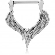 SURGICAL STEEL JEWELED NIPPLE CLICKER