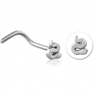 SURGICAL STEEL CURVED NOSE STUD PIERCING