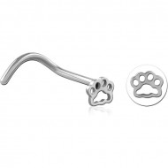 SURGICAL STEEL CURVED NOSE STUD PIERCING