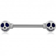SURGICAL STEEL ATTACHMENT FORNIPPLE BAR - GHOST PIERCING