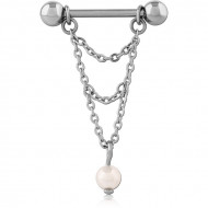 SURGICAL STEEL CHAIN NIPPLE SHIELD PIERCING