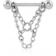 SURGICAL STEEL CHAIN NIPPLE SHIELD