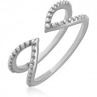 SURGICAL STEEL JEWELED RING