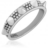 SURGICAL STEEL JEWELED RING