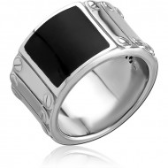 SURGICAL STEEL JEWELED RING