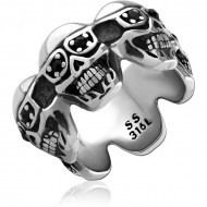 SURGICAL STEEL JEWELED RING