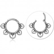 SURGICAL STEEL HINGED SEGMENT RING