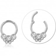 SURGICAL STEEL JEWELED MULTI PURPOSE CLICKER PIERCING