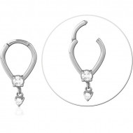 SURGICAL STEEL JEWELED MULTI PURPOSE CLICKER PIERCING