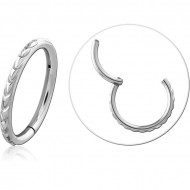 SURGICAL STEEL HINGED SEGMENT RING PIERCING