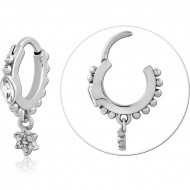 SURGICAL STEEL JEWELED MULTI PURPOSE CLICKER PIERCING