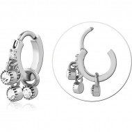 SURGICAL STEEL JEWELED MULTI PURPOSE CLICKER PIERCING