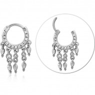 SURGICAL STEEL JEWELED MULTI PURPOSE CLICKER PIERCING