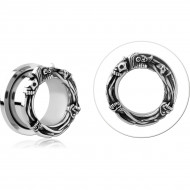 STAINLESS STEEL THREADED TUNNEL WITH SURGICAL STEEL TOP