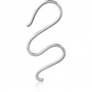 SURGICAL STEEL HOOP EARRING PIERCING