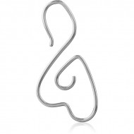 SURGICAL STEEL HOOP EARRING PIERCING