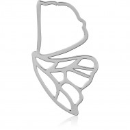 SURGICAL STEEL HOOP EARRING FOR TUNNEL