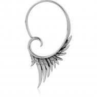 SURGICAL STEEL HOOP EARRING FOR TUNNEL