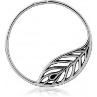 SURGICAL STEEL HOOP EARRING FOR TUNNEL
