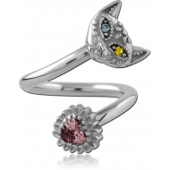 SURGICAL STEEL BODY SPIRAL PIERCING