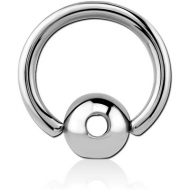 SURGICAL STEEL SLAVE SPINNER BALL WITH BALL CLOSURE RING
