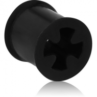SILICONE DOUBLE FLARED IRON CROSS TUNNEL