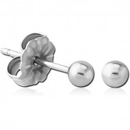 TITANIUM EAR STUDS PAIR 3MM