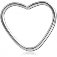 TITANIUM OPEN HEART SEAMLESS RING