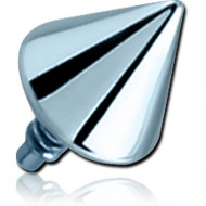 ANODISED TITANIUM CONE FOR 1.6MM INTERNALLY THREADED PINS PIERCING