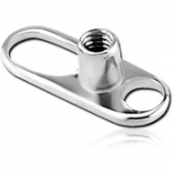 TITANIUM INTERNALLY THREADED DERMAL ANCHOR PIN WITH BIG HOLE PIERCING