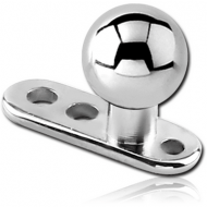 TITANIUM INTERNALLY THREADED DERMAL ANCHOR WITH BALL PIERCING